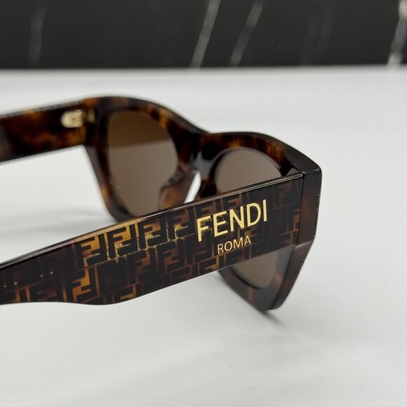 NEW FENDI HAVANA BROWN WOMEN SUNGLASSES FENDI FE40100I 55E main image 6